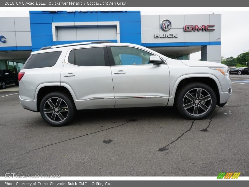 Quicksilver Metallic / Cocoa/Light Ash Gray 2018 GMC Acadia SLE