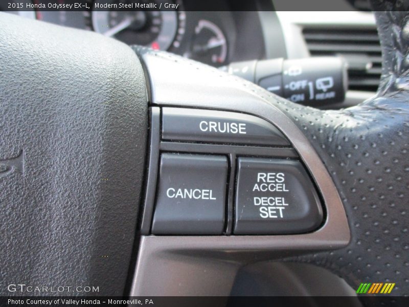 Modern Steel Metallic / Gray 2015 Honda Odyssey EX-L
