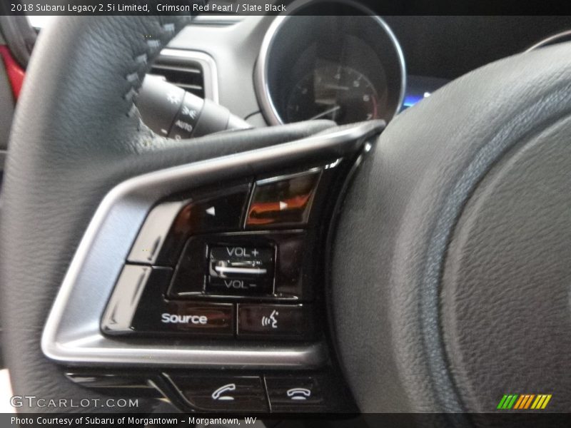 Crimson Red Pearl / Slate Black 2018 Subaru Legacy 2.5i Limited
