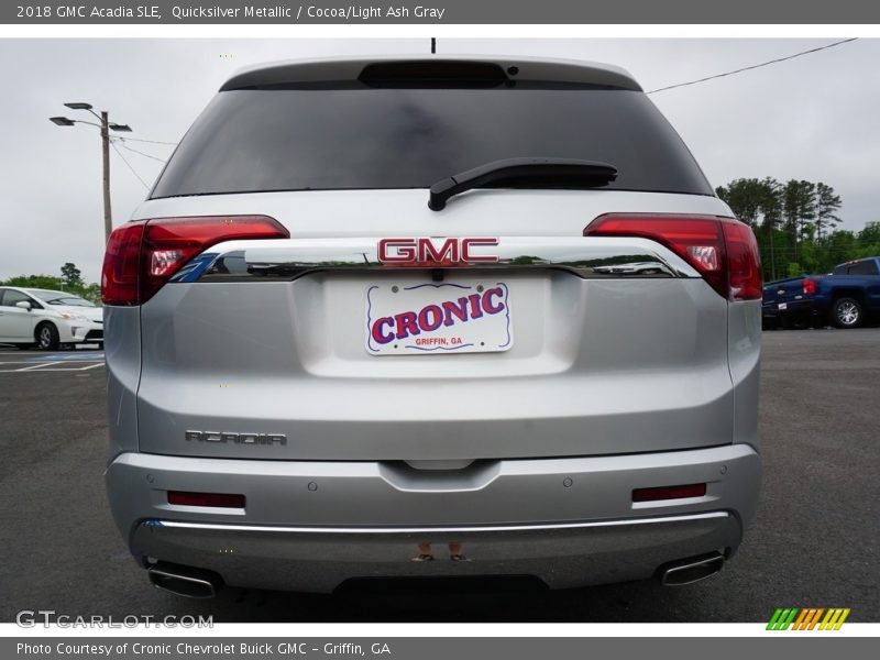 Quicksilver Metallic / Cocoa/Light Ash Gray 2018 GMC Acadia SLE