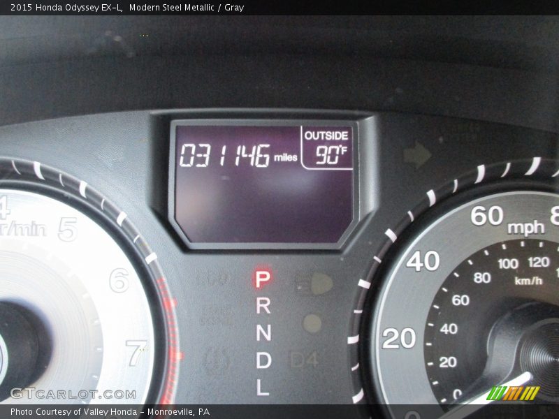Modern Steel Metallic / Gray 2015 Honda Odyssey EX-L