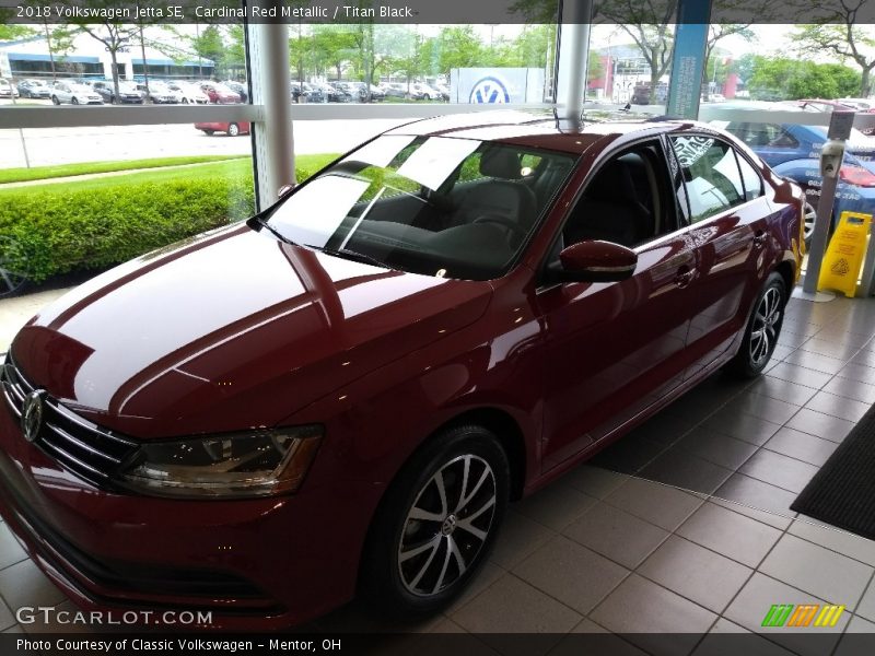 Cardinal Red Metallic / Titan Black 2018 Volkswagen Jetta SE