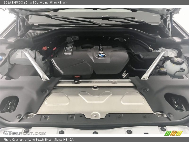 Alpine White / Black 2019 BMW X3 sDrive30i