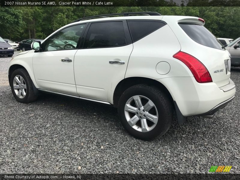 Glacier Pearl White / Cafe Latte 2007 Nissan Murano SE AWD