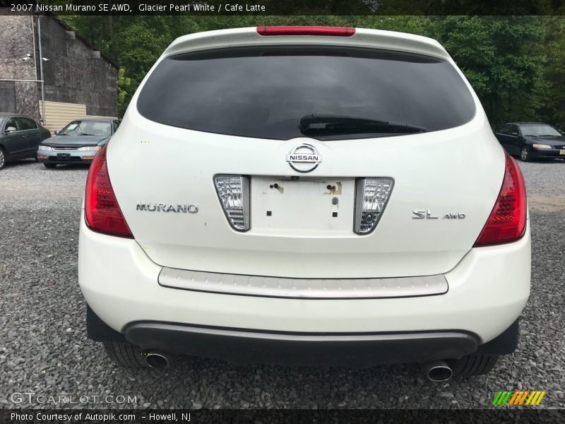 Glacier Pearl White / Cafe Latte 2007 Nissan Murano SE AWD