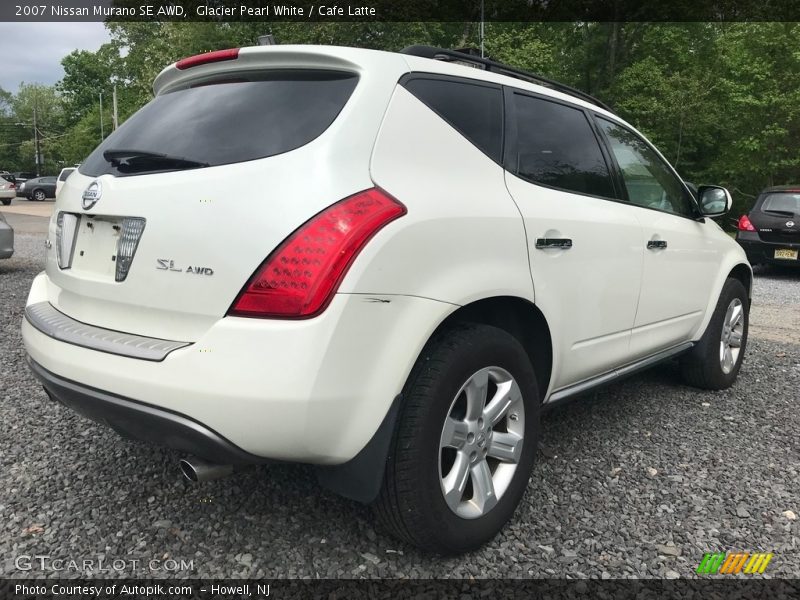 Glacier Pearl White / Cafe Latte 2007 Nissan Murano SE AWD