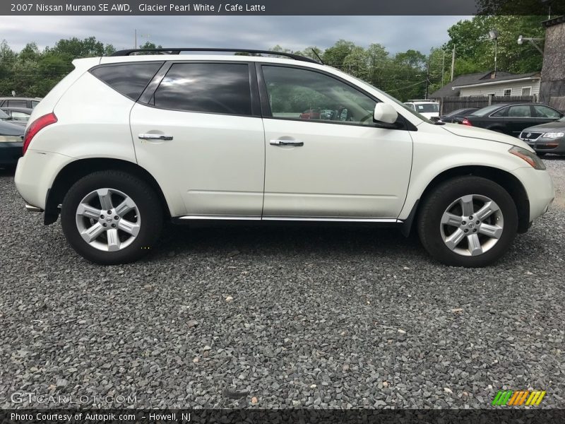 Glacier Pearl White / Cafe Latte 2007 Nissan Murano SE AWD