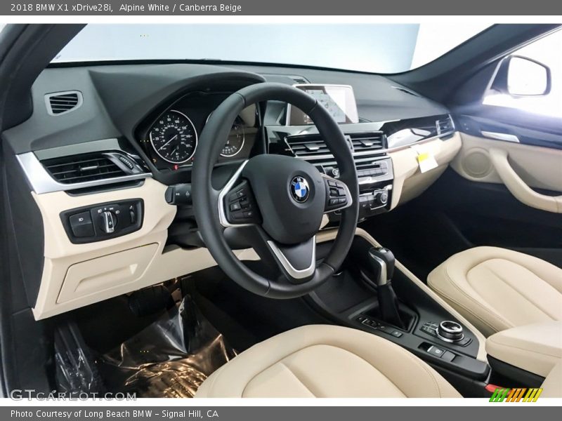 Alpine White / Canberra Beige 2018 BMW X1 xDrive28i