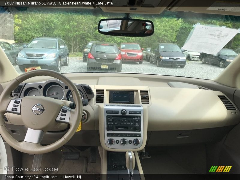 Glacier Pearl White / Cafe Latte 2007 Nissan Murano SE AWD