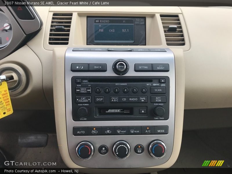 Glacier Pearl White / Cafe Latte 2007 Nissan Murano SE AWD