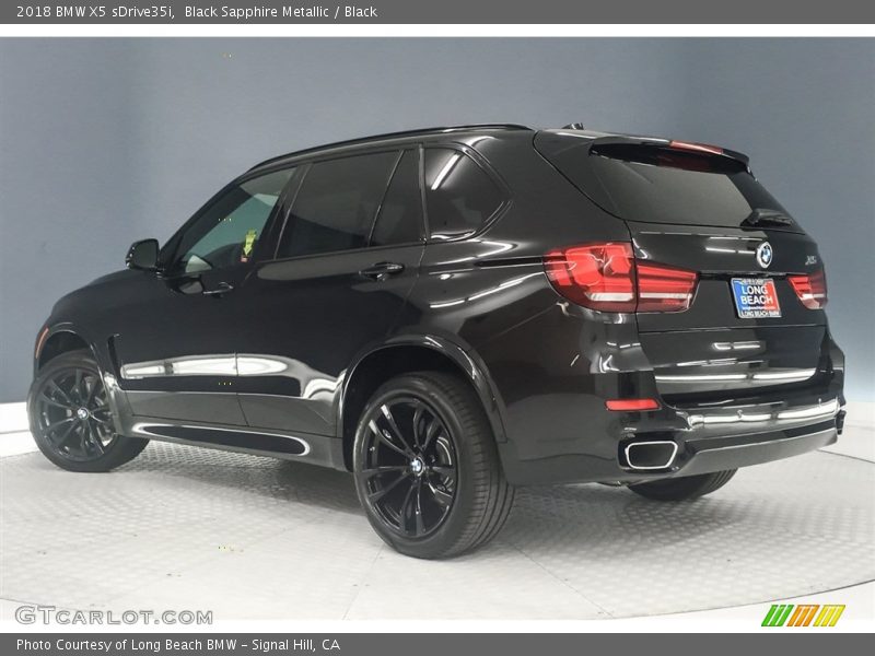 Black Sapphire Metallic / Black 2018 BMW X5 sDrive35i