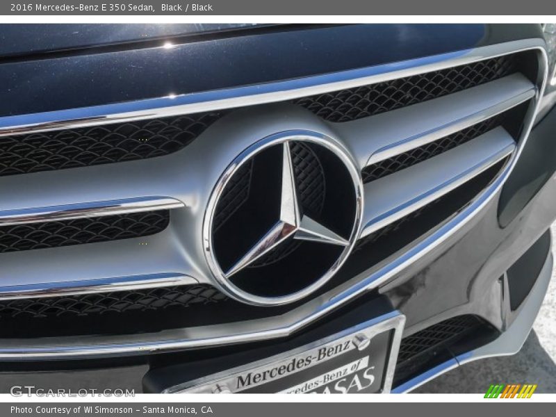 Black / Black 2016 Mercedes-Benz E 350 Sedan