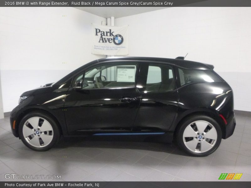 Fluid Black / Mega Carum Spice Grey/Carum Spice Grey 2016 BMW i3 with Range Extender