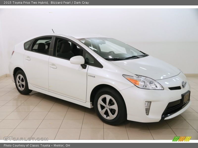 Blizzard Pearl / Dark Gray 2015 Toyota Prius Two Hybrid