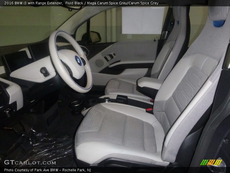 Fluid Black / Mega Carum Spice Grey/Carum Spice Grey 2016 BMW i3 with Range Extender