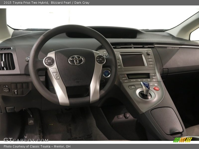 Blizzard Pearl / Dark Gray 2015 Toyota Prius Two Hybrid