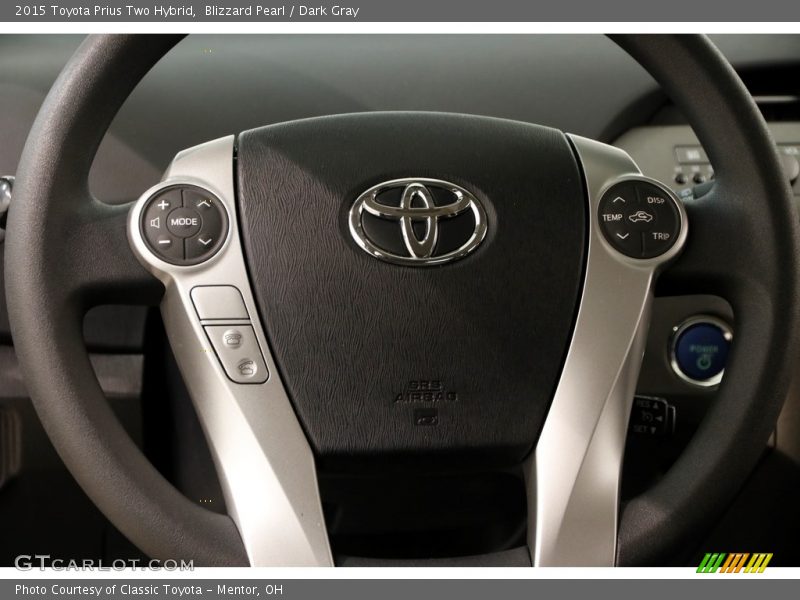 Blizzard Pearl / Dark Gray 2015 Toyota Prius Two Hybrid