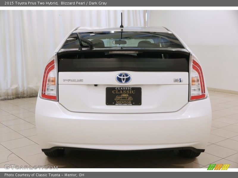 Blizzard Pearl / Dark Gray 2015 Toyota Prius Two Hybrid