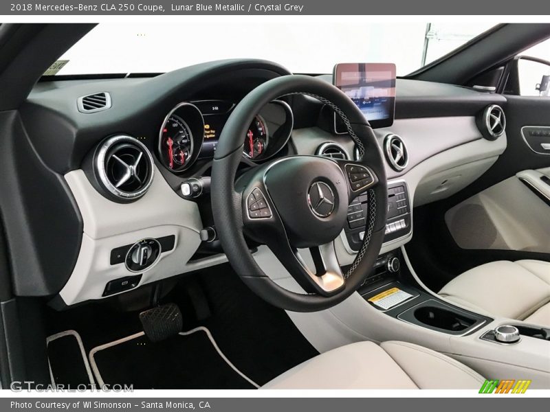 Lunar Blue Metallic / Crystal Grey 2018 Mercedes-Benz CLA 250 Coupe