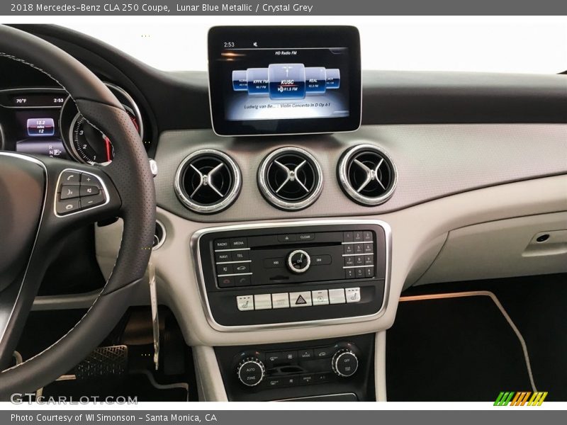 Lunar Blue Metallic / Crystal Grey 2018 Mercedes-Benz CLA 250 Coupe