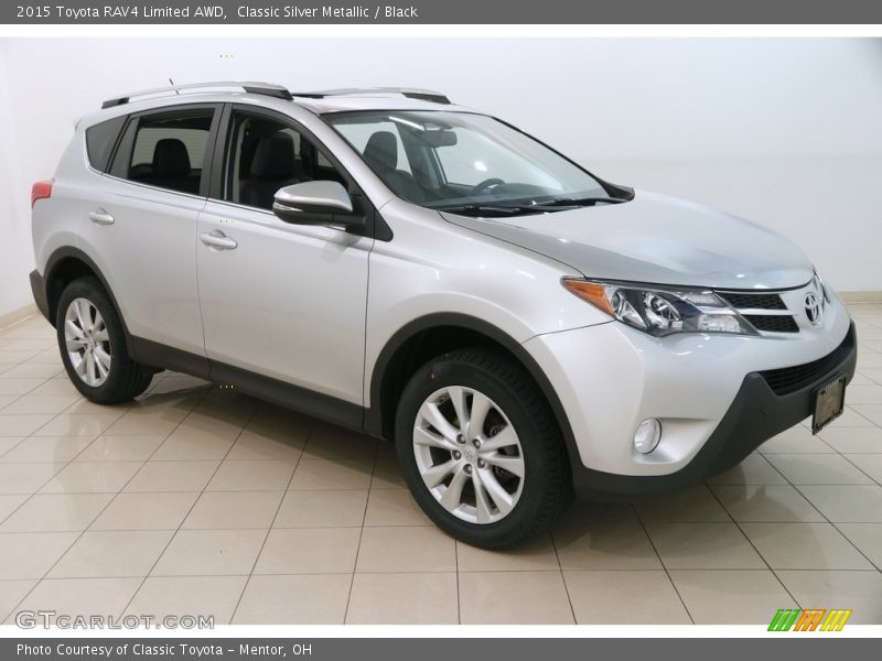 Classic Silver Metallic / Black 2015 Toyota RAV4 Limited AWD