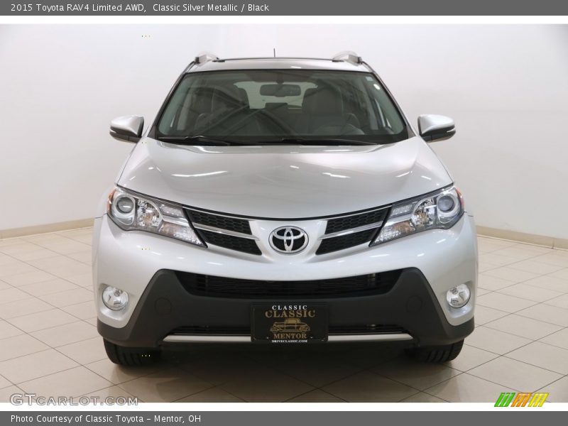 Classic Silver Metallic / Black 2015 Toyota RAV4 Limited AWD