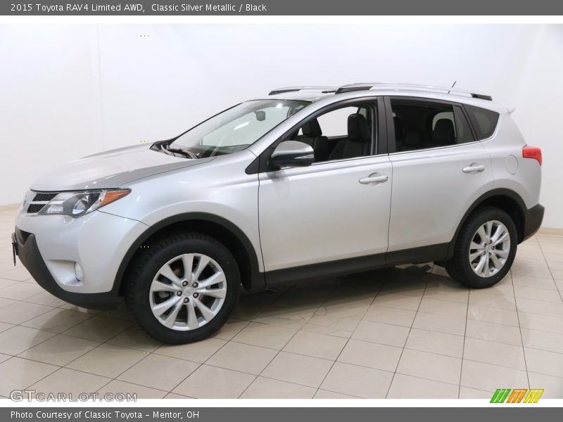 Classic Silver Metallic / Black 2015 Toyota RAV4 Limited AWD