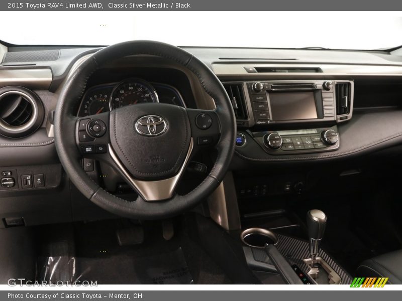 Classic Silver Metallic / Black 2015 Toyota RAV4 Limited AWD