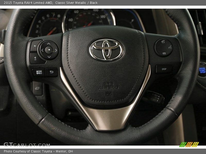 Classic Silver Metallic / Black 2015 Toyota RAV4 Limited AWD