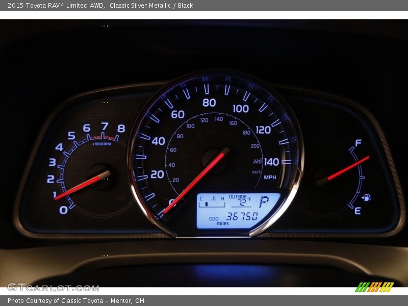 Classic Silver Metallic / Black 2015 Toyota RAV4 Limited AWD