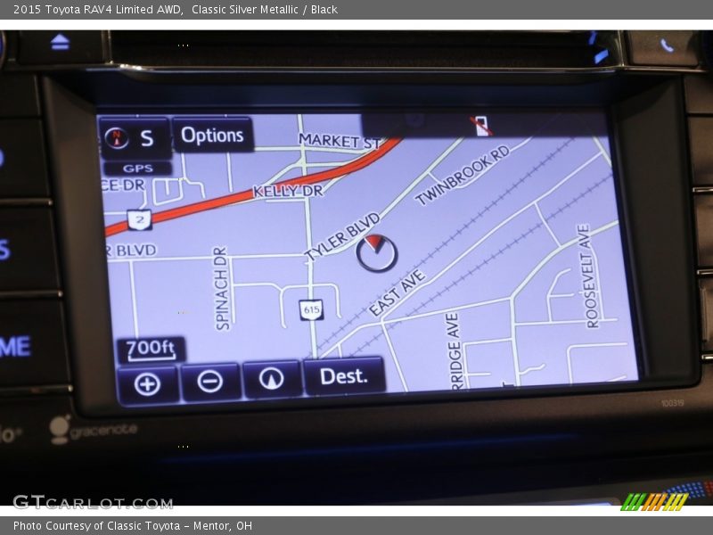 Classic Silver Metallic / Black 2015 Toyota RAV4 Limited AWD