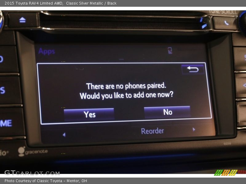 Classic Silver Metallic / Black 2015 Toyota RAV4 Limited AWD