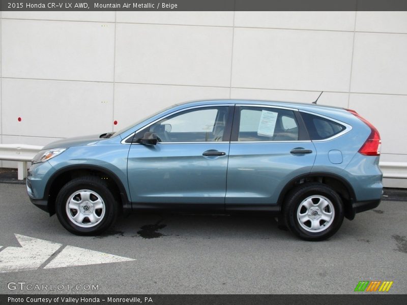 Mountain Air Metallic / Beige 2015 Honda CR-V LX AWD