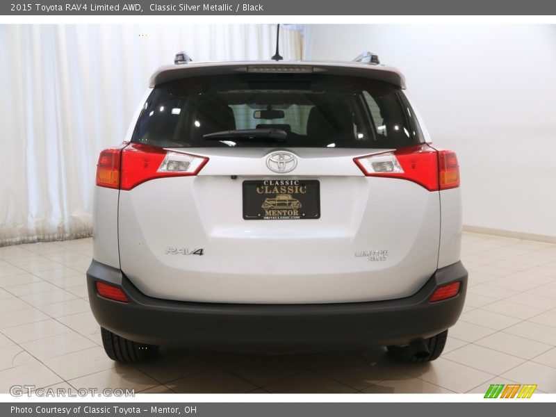 Classic Silver Metallic / Black 2015 Toyota RAV4 Limited AWD
