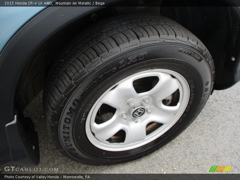 Mountain Air Metallic / Beige 2015 Honda CR-V LX AWD