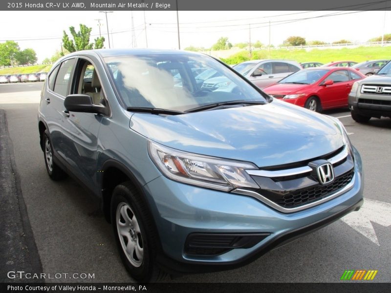 Mountain Air Metallic / Beige 2015 Honda CR-V LX AWD