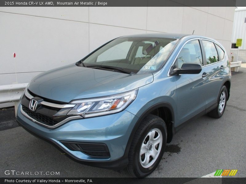 Mountain Air Metallic / Beige 2015 Honda CR-V LX AWD