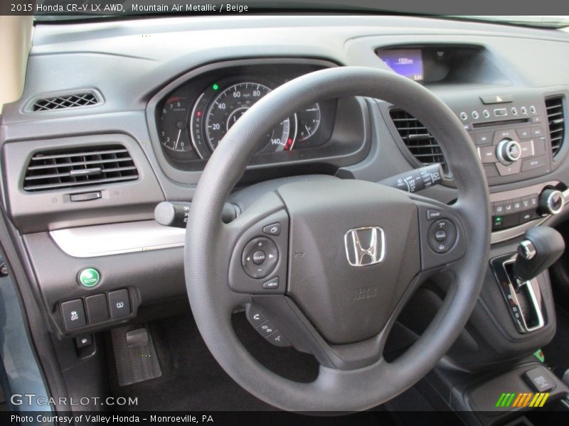 Mountain Air Metallic / Beige 2015 Honda CR-V LX AWD