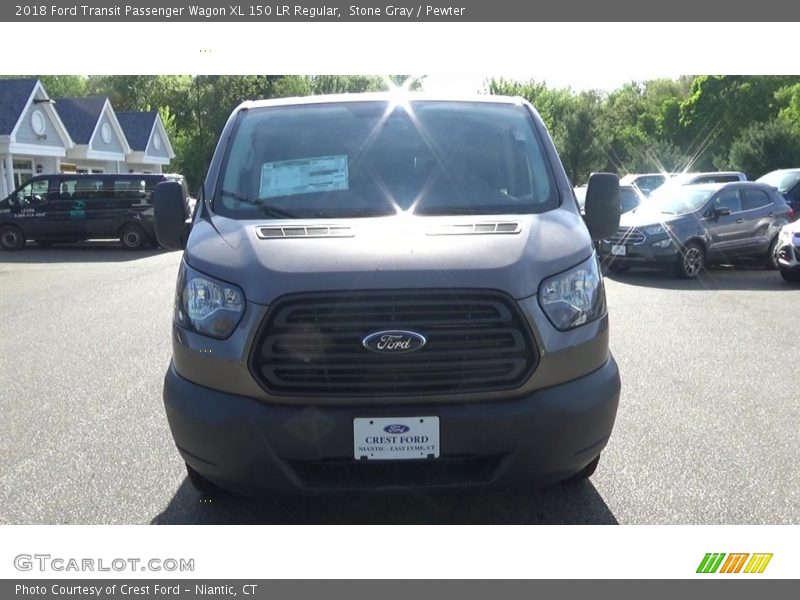 Stone Gray / Pewter 2018 Ford Transit Passenger Wagon XL 150 LR Regular