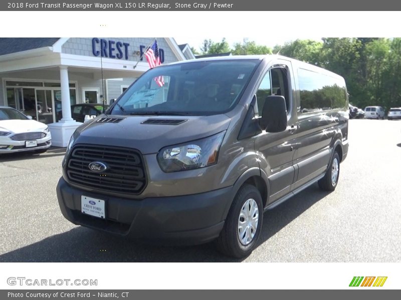 Stone Gray / Pewter 2018 Ford Transit Passenger Wagon XL 150 LR Regular