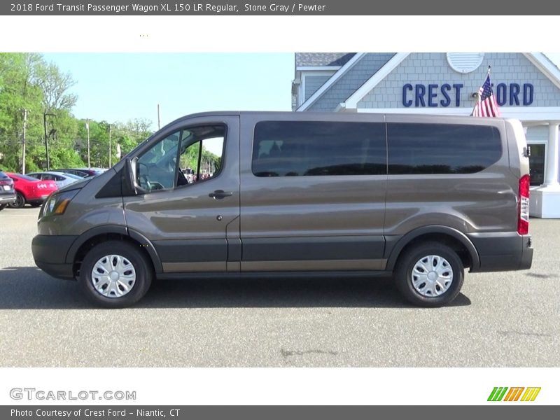 Stone Gray / Pewter 2018 Ford Transit Passenger Wagon XL 150 LR Regular