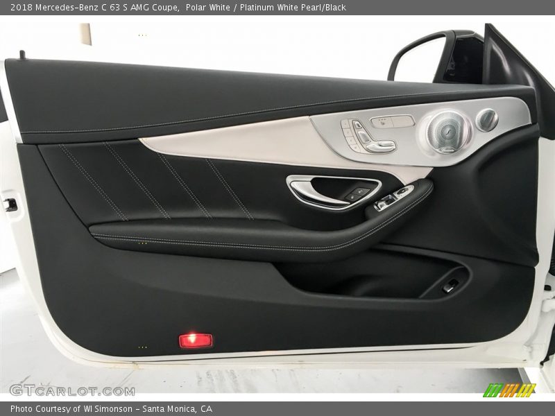 Polar White / Platinum White Pearl/Black 2018 Mercedes-Benz C 63 S AMG Coupe