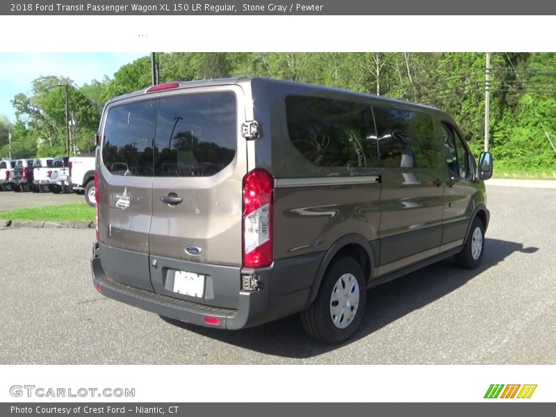 Stone Gray / Pewter 2018 Ford Transit Passenger Wagon XL 150 LR Regular