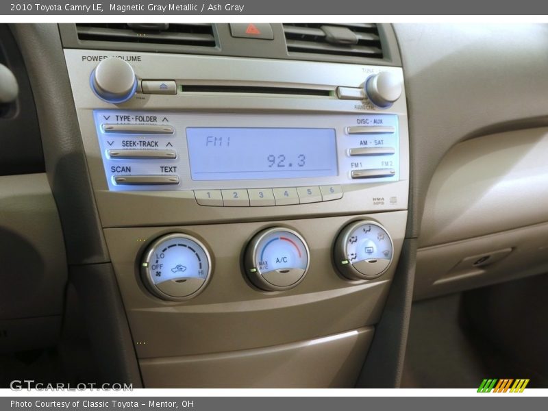 Magnetic Gray Metallic / Ash Gray 2010 Toyota Camry LE