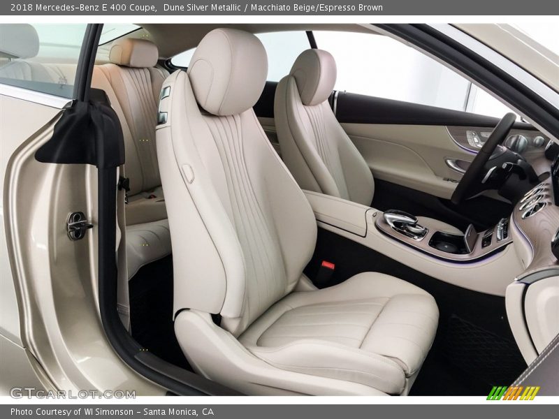  2018 E 400 Coupe Macchiato Beige/Espresso Brown Interior