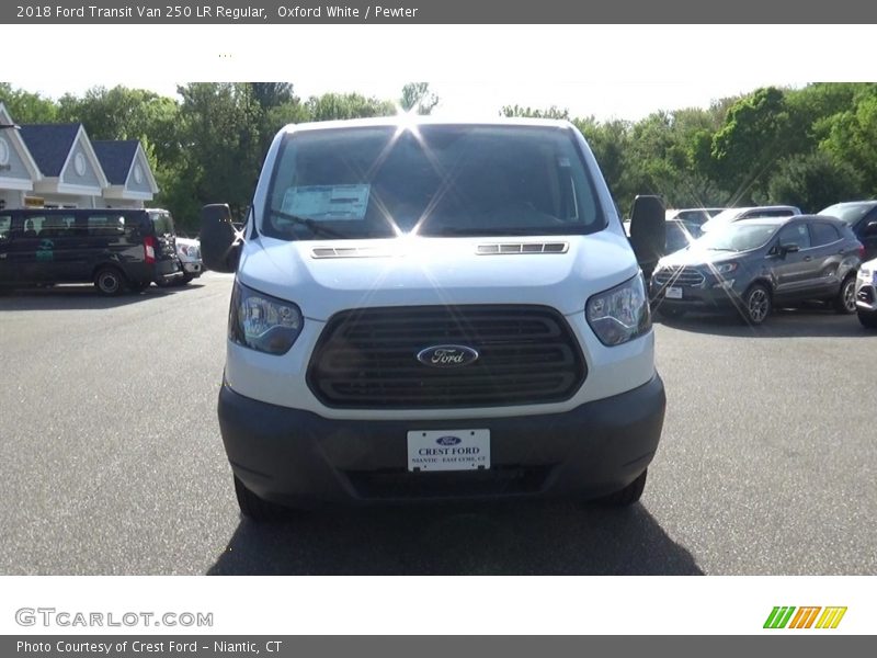 Oxford White / Pewter 2018 Ford Transit Van 250 LR Regular