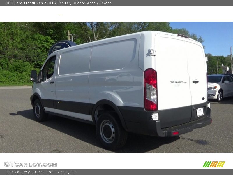 Oxford White / Pewter 2018 Ford Transit Van 250 LR Regular