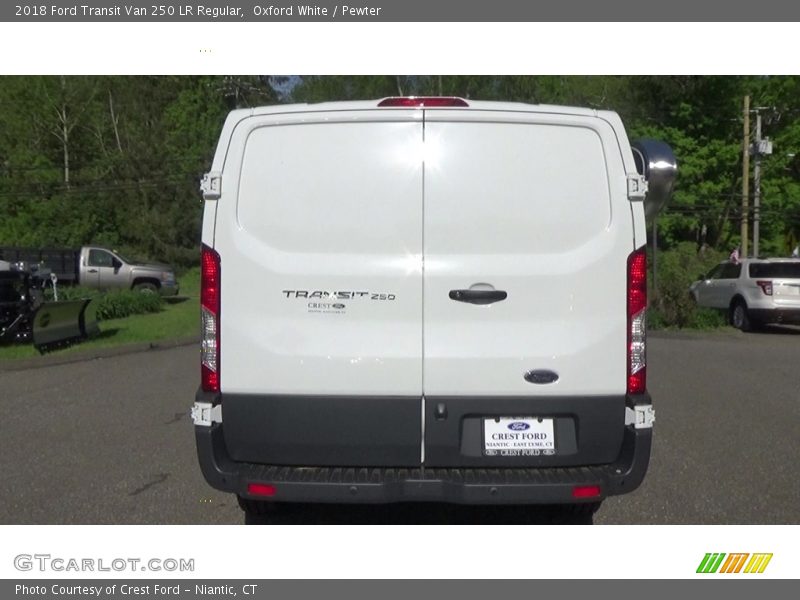 Oxford White / Pewter 2018 Ford Transit Van 250 LR Regular