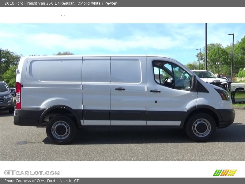 Oxford White / Pewter 2018 Ford Transit Van 250 LR Regular