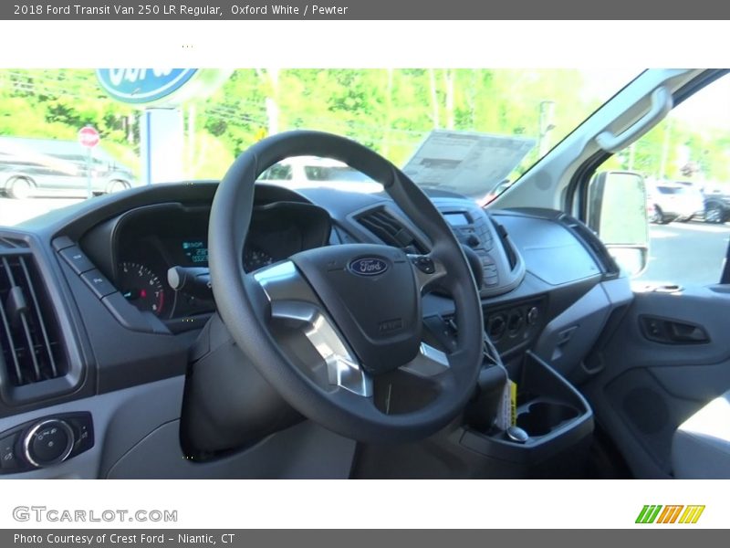 Oxford White / Pewter 2018 Ford Transit Van 250 LR Regular